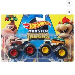 Hot Wheels Super Mario Monster Trucks Set